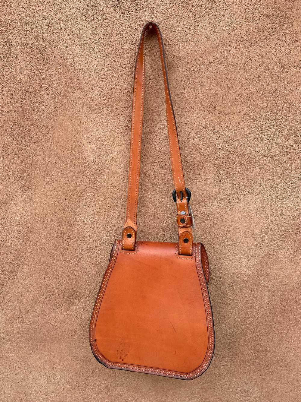 Santa Fe Leather Goods Handmade Saddle Purse - image 4