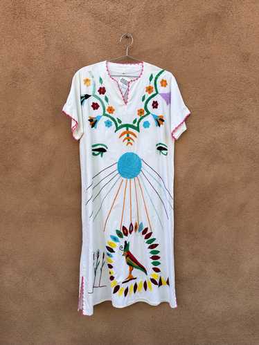 Long Embroidered Cotton Dress - image 1