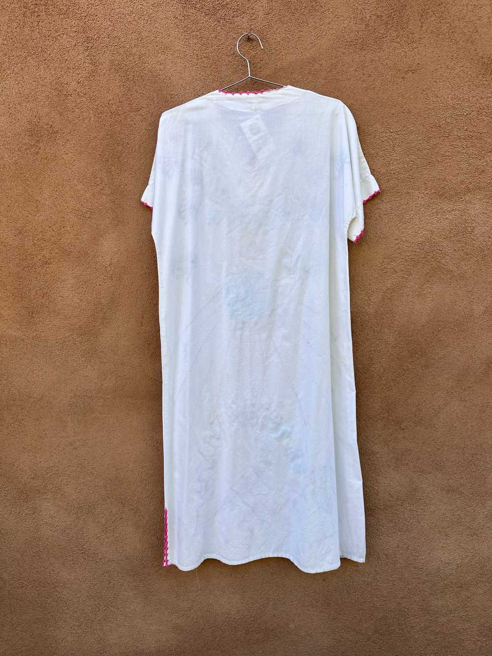 Long Embroidered Cotton Dress - image 4