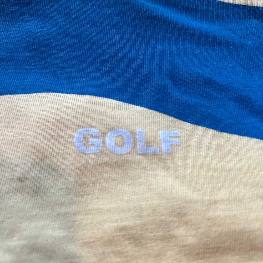 Golf Wang blue and yellow striped shirt - image 2