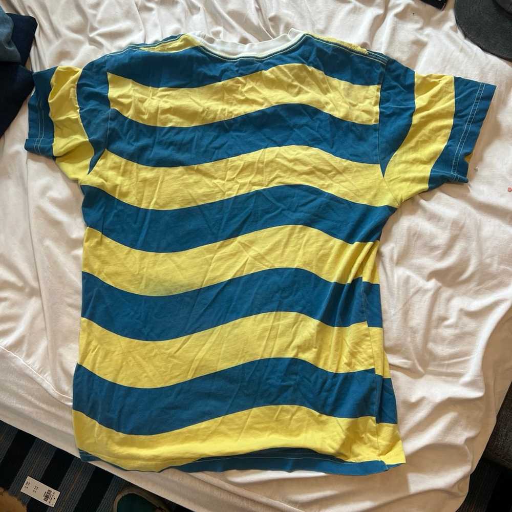 Golf Wang blue and yellow striped shirt - image 3