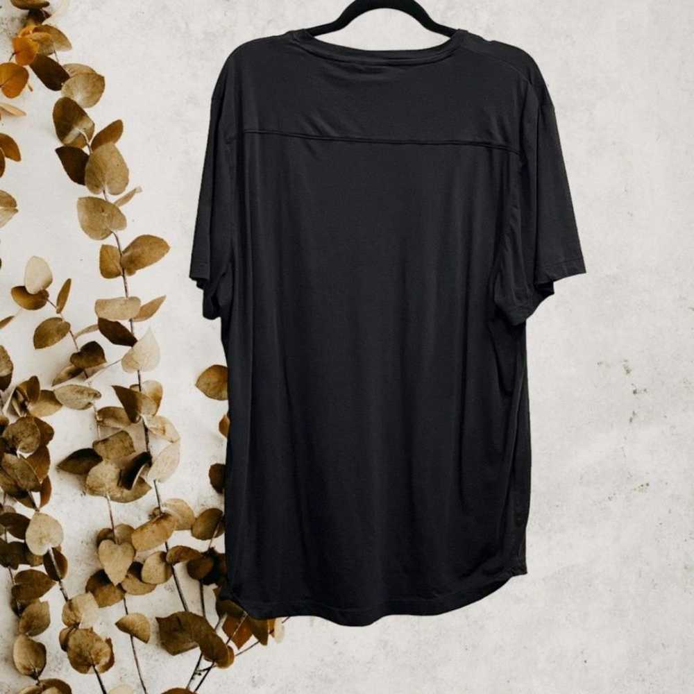 Onia Men’s Black V Neck Cotton T-Shirt Size XL - image 2