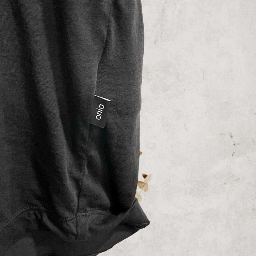 Onia Men’s Black V Neck Cotton T-Shirt Size XL - image 4