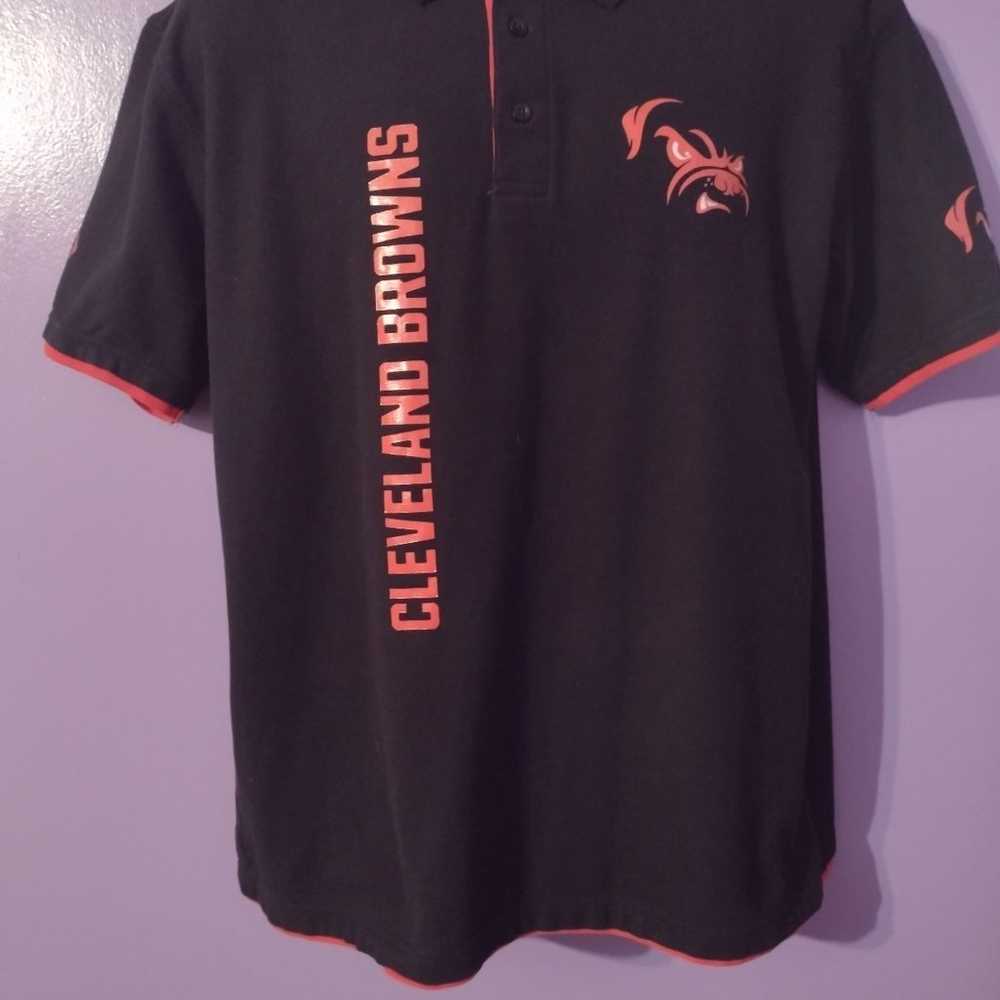 Cleveland Browns men's polo dawg pound top 2x - image 2