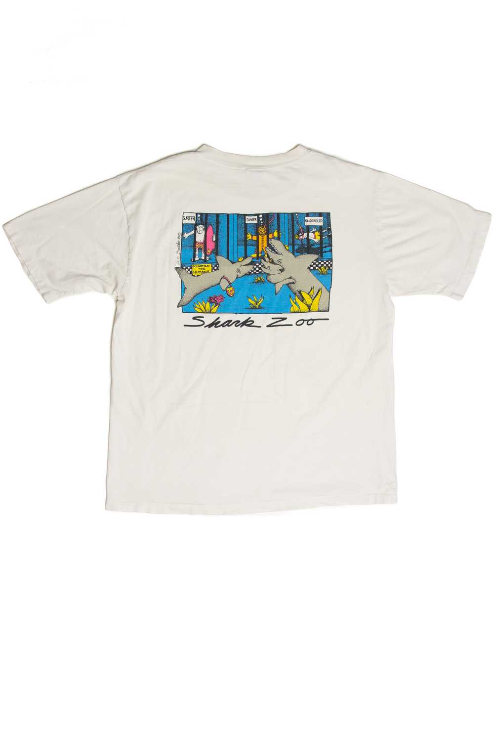 Vintage Shark Zoo Orlando Florida T-Shirt - image 2