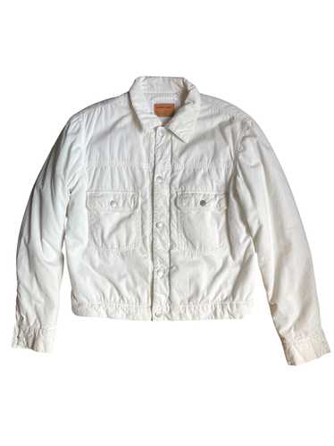 1998 Helmut Lang White Corduroy Button Up Jacket