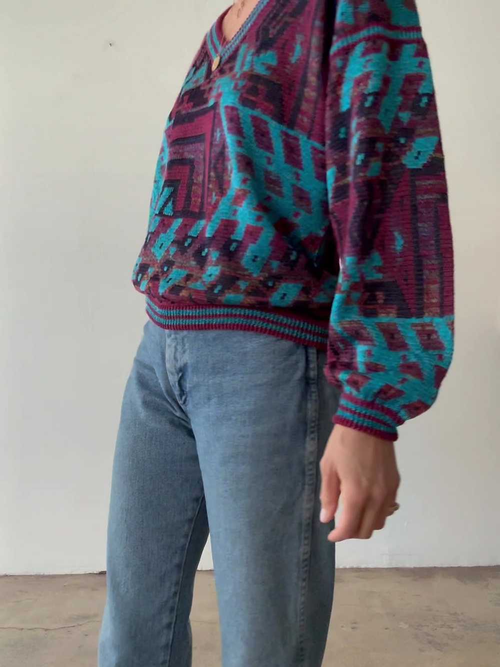 Ungaro V-Neck Sweater - image 5