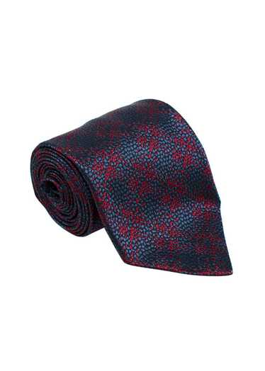 Managed by hewi Charvet Navy and Red Pattern Tie - image 1