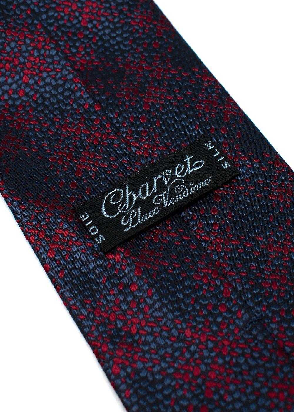 Managed by hewi Charvet Navy and Red Pattern Tie - image 2