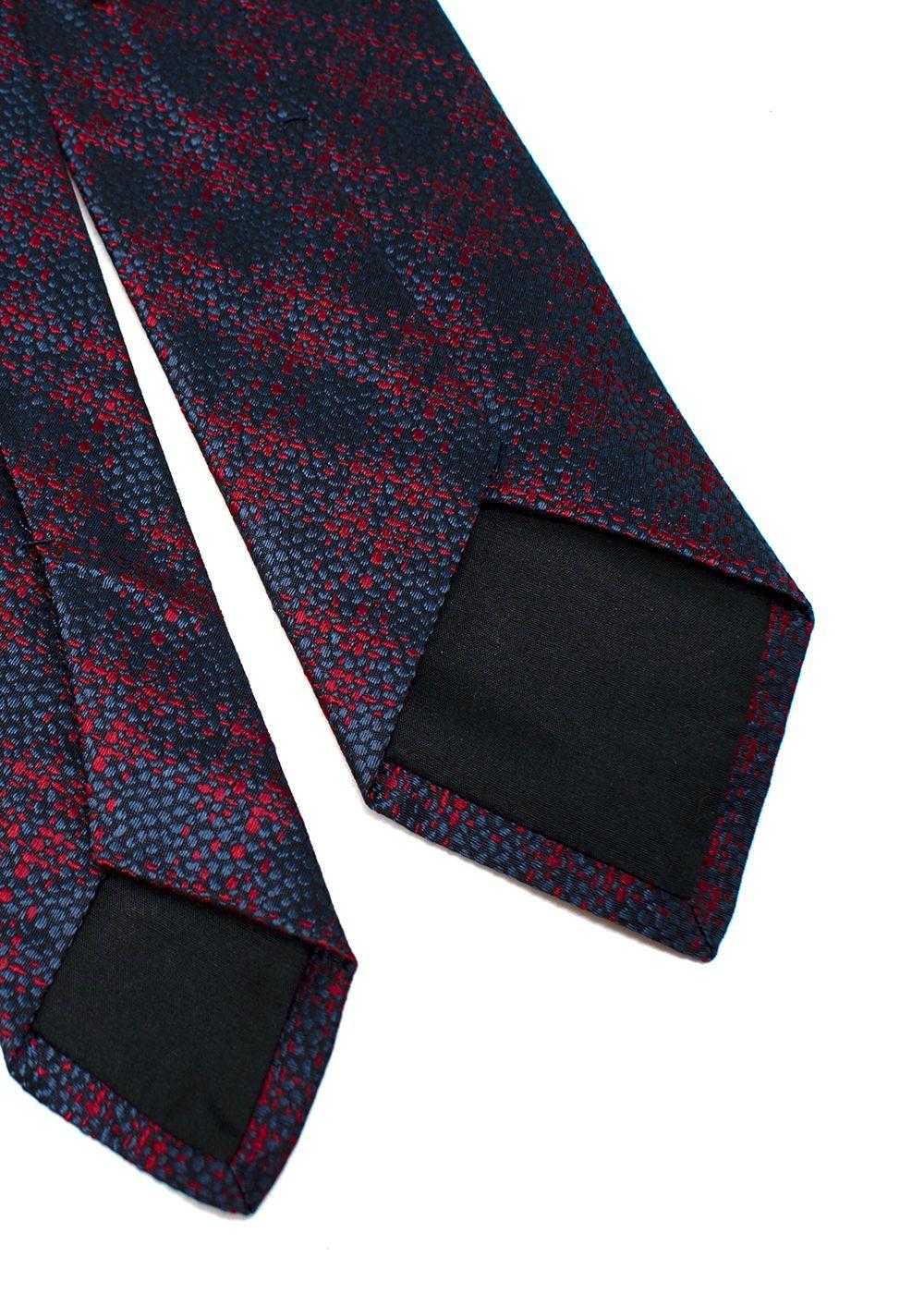 Managed by hewi Charvet Navy and Red Pattern Tie - image 4