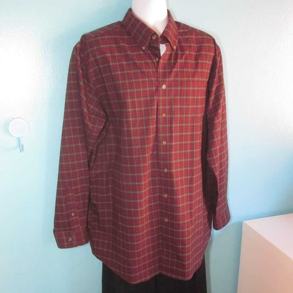 Outdoor Life L.L.Bean Shirt Size XL Tall Red Plai… - image 3