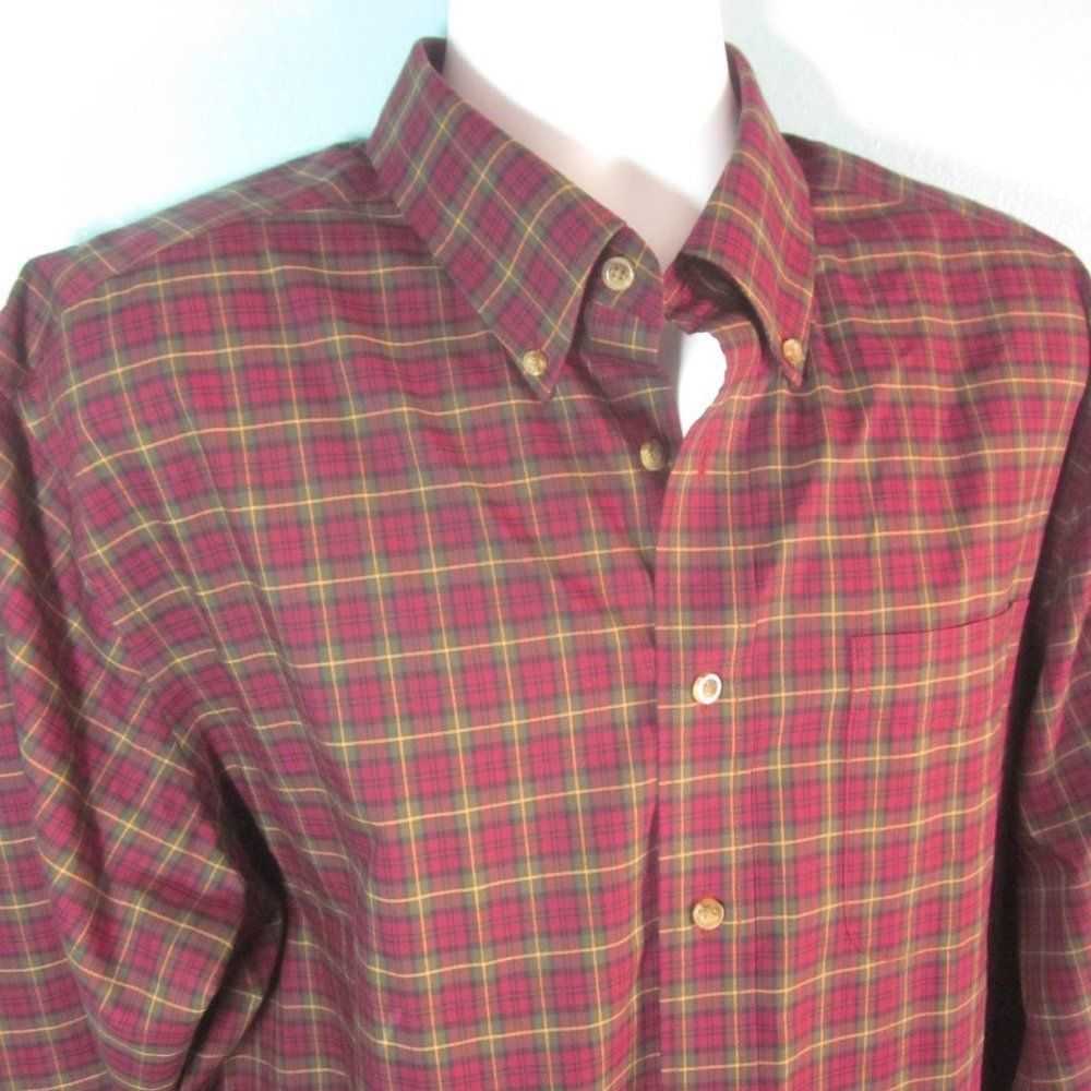 Outdoor Life L.L.Bean Shirt Size XL Tall Red Plai… - image 4