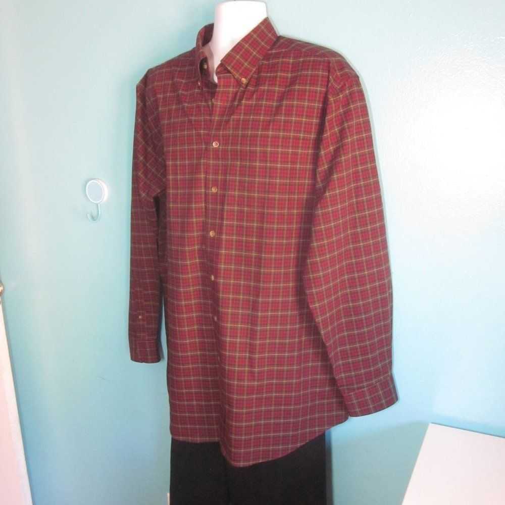 Outdoor Life L.L.Bean Shirt Size XL Tall Red Plai… - image 7