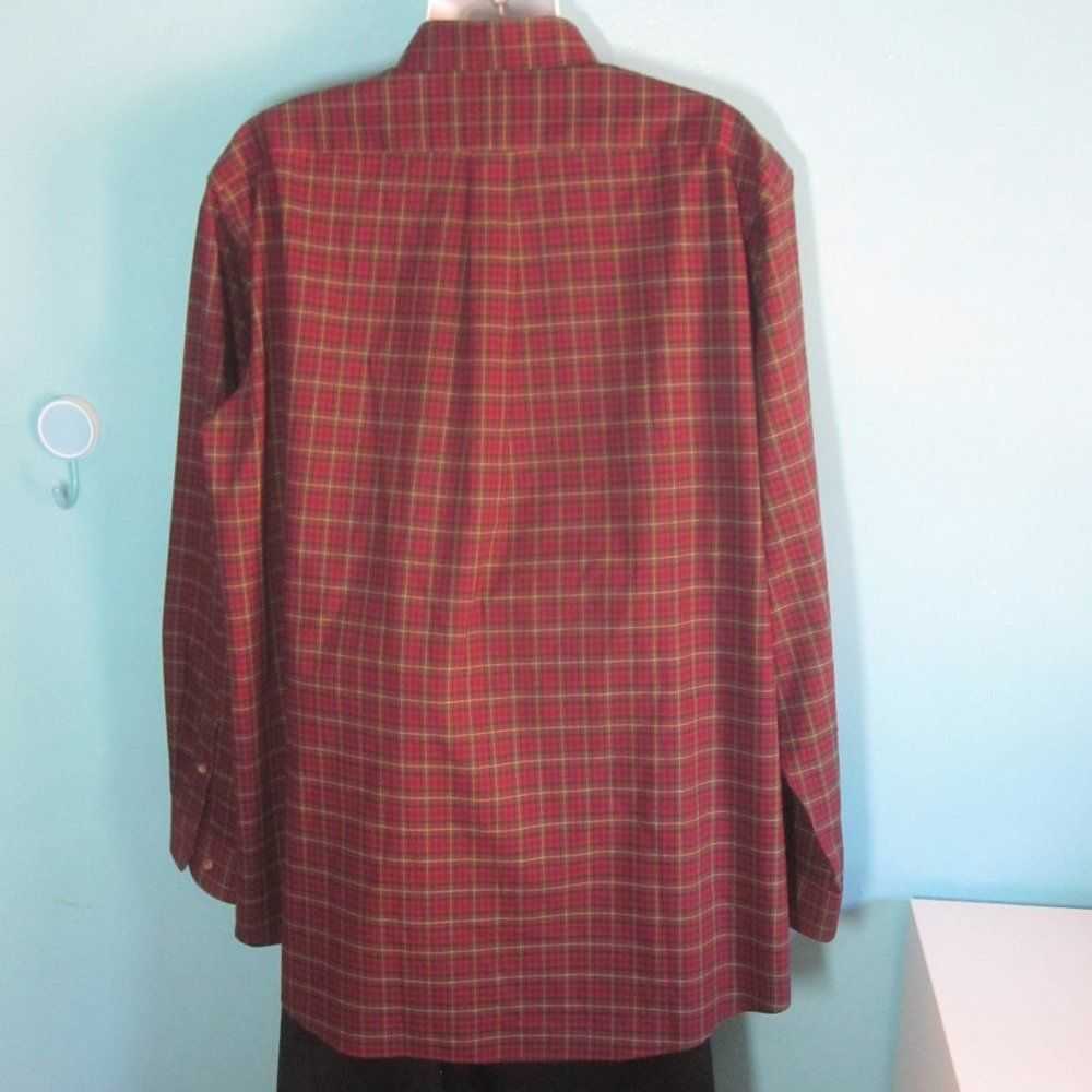 Outdoor Life L.L.Bean Shirt Size XL Tall Red Plai… - image 9