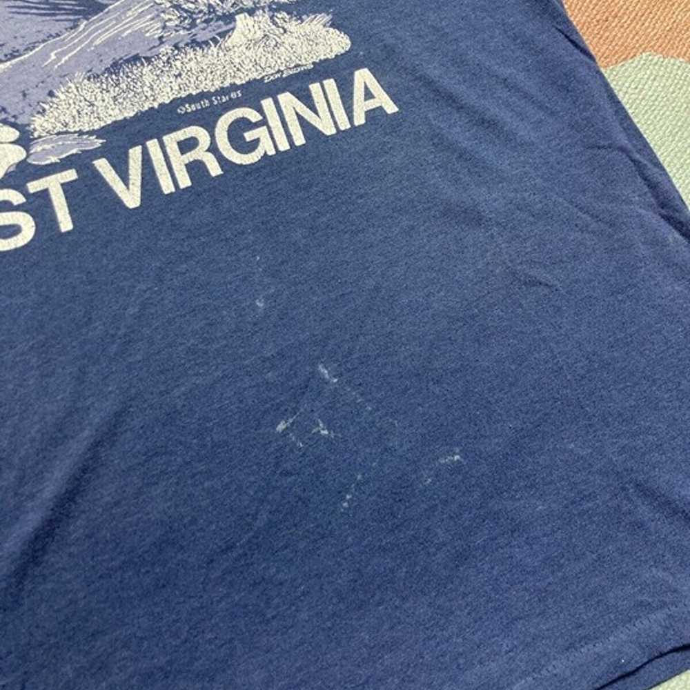 Vintage 80s t shirt West Virginia mountain state … - image 2