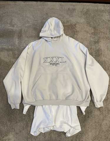 Balenciaga Balenciaga xxxl hoodie white - image 1