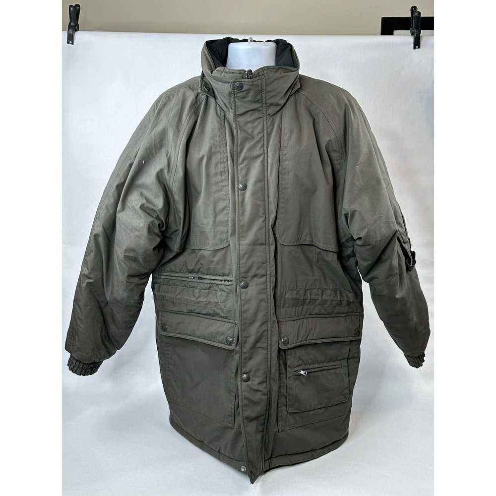 Olive VINTAGE Bear Force Parka Jacket Mens Medium… - image 1