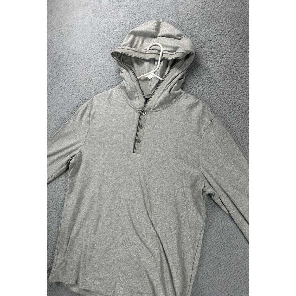 Express Shirt Adult Medium Grey Henley Hoodie T-S… - image 7