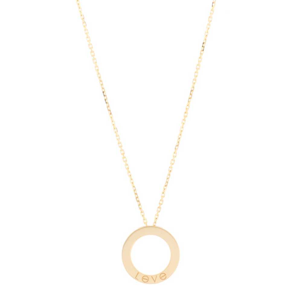 CARTIER 18K Yellow Gold LOVE Pendant Necklace - image 1