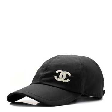 CHANEL Cotton CC Cap Hat Black - image 1