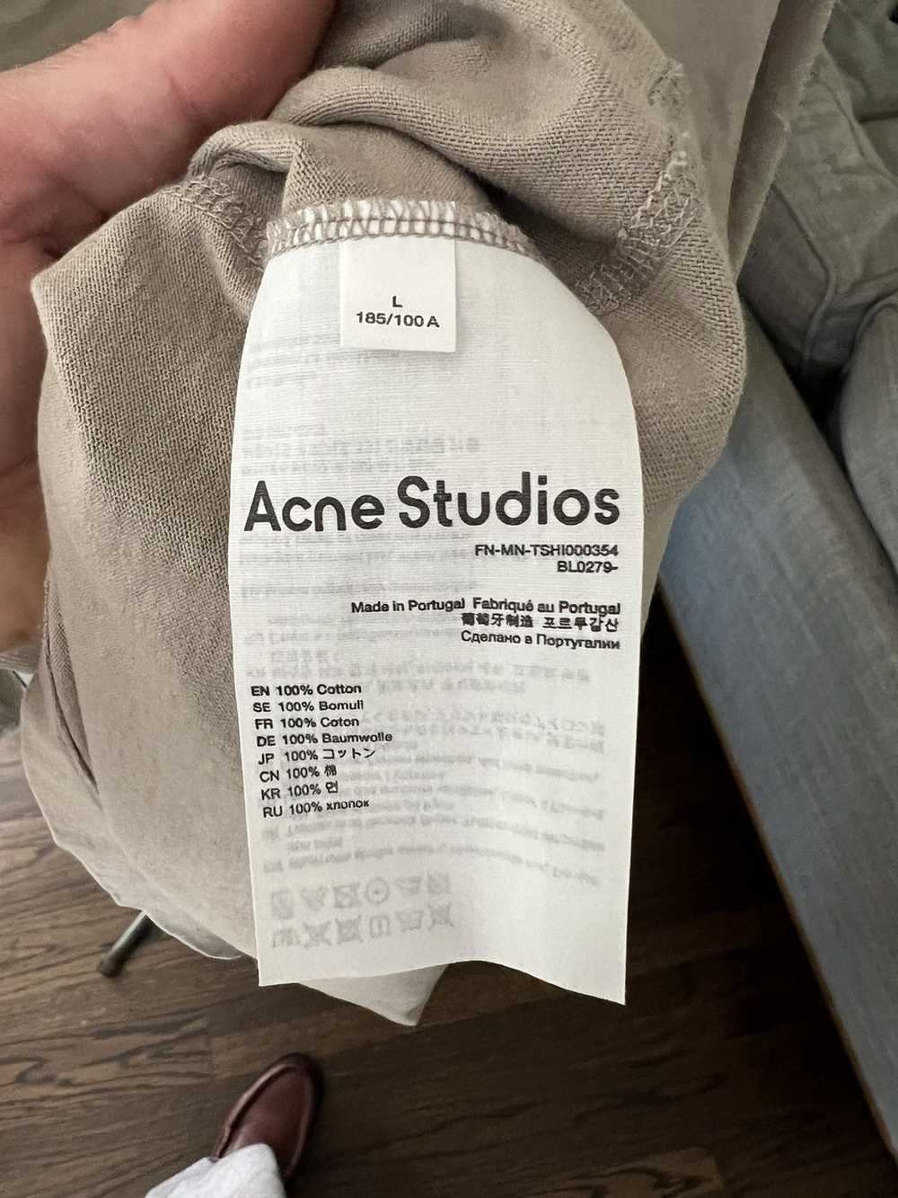 Acne Studios Long Sleeve Logo Stamp T Shirt - image 5