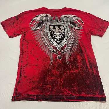 Archaic Affliction Red Short Sleeve T-Shirt Size … - image 1