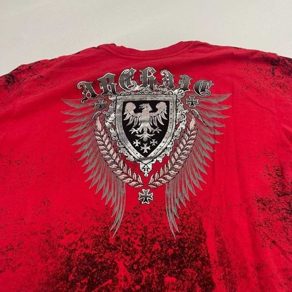 Archaic Affliction Red Short Sleeve T-Shirt Size … - image 6