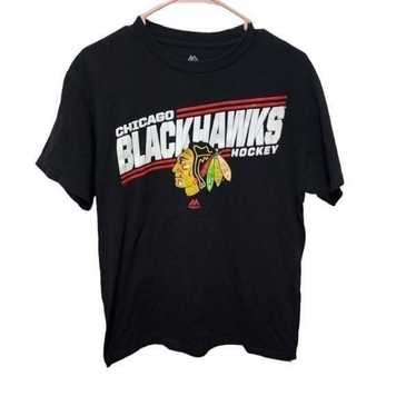VINTAGE Chicago Blackhawks Hockey Majestic Medium… - image 1