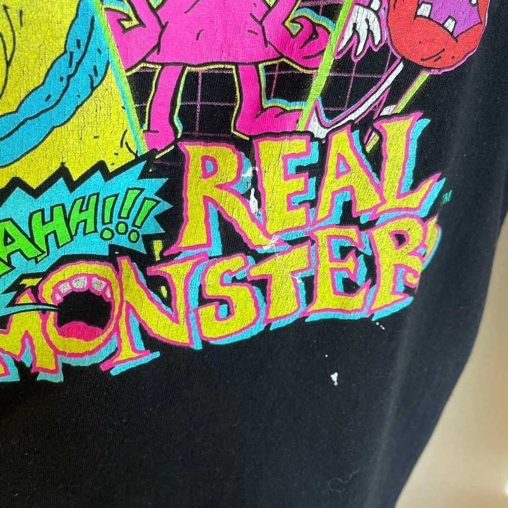 Nickelodeon Real monsters 90s cartoon black cotto… - image 4