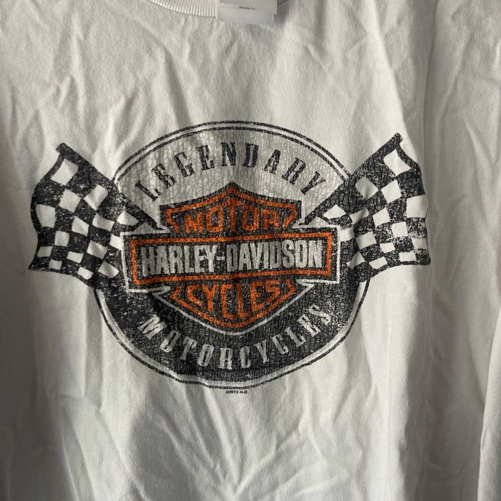 Long sleeve Vintage Harley Davidson T-shirt - L -… - image 2