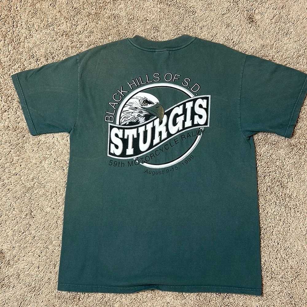 Vintage T-Shirt Black Hills of S.D. STURGIS 59th … - image 4
