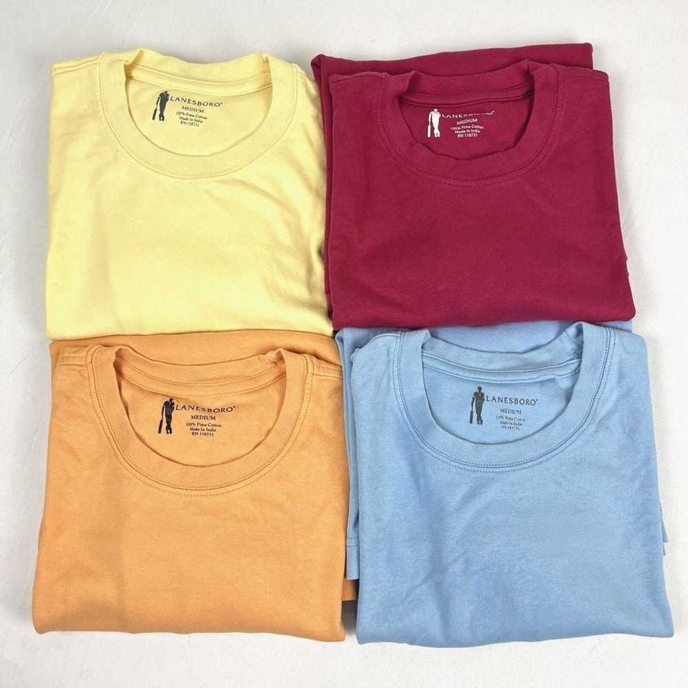 Lanesboro Mens Crewneck T-Shirts Soft Pima Cotton… - image 1