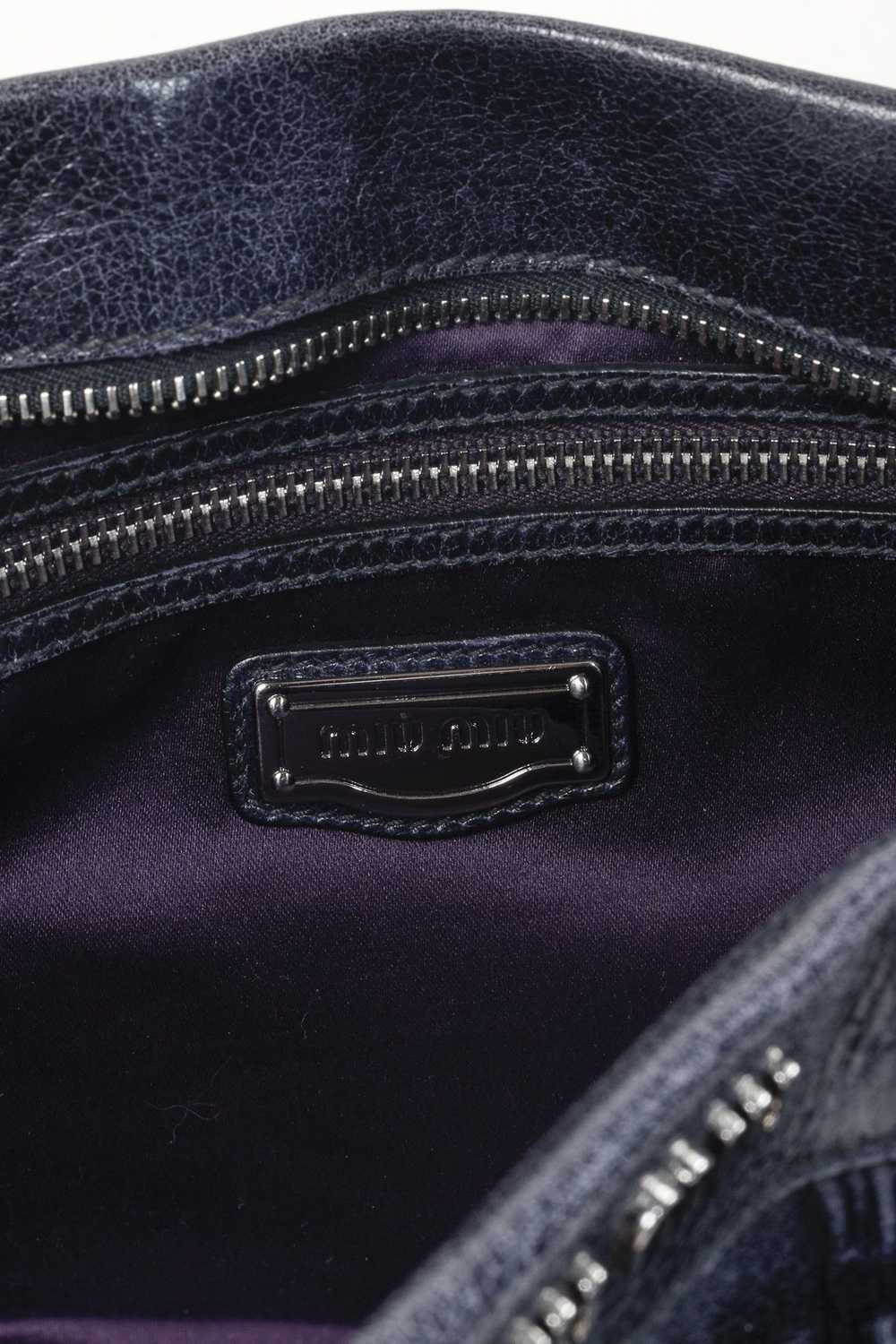 Miu Miu Miu Miu Ruched Leather Clutch - image 10