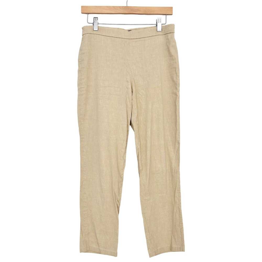 Theory Theory Tan Linen Blend Pull On Eco Crunch … - image 1