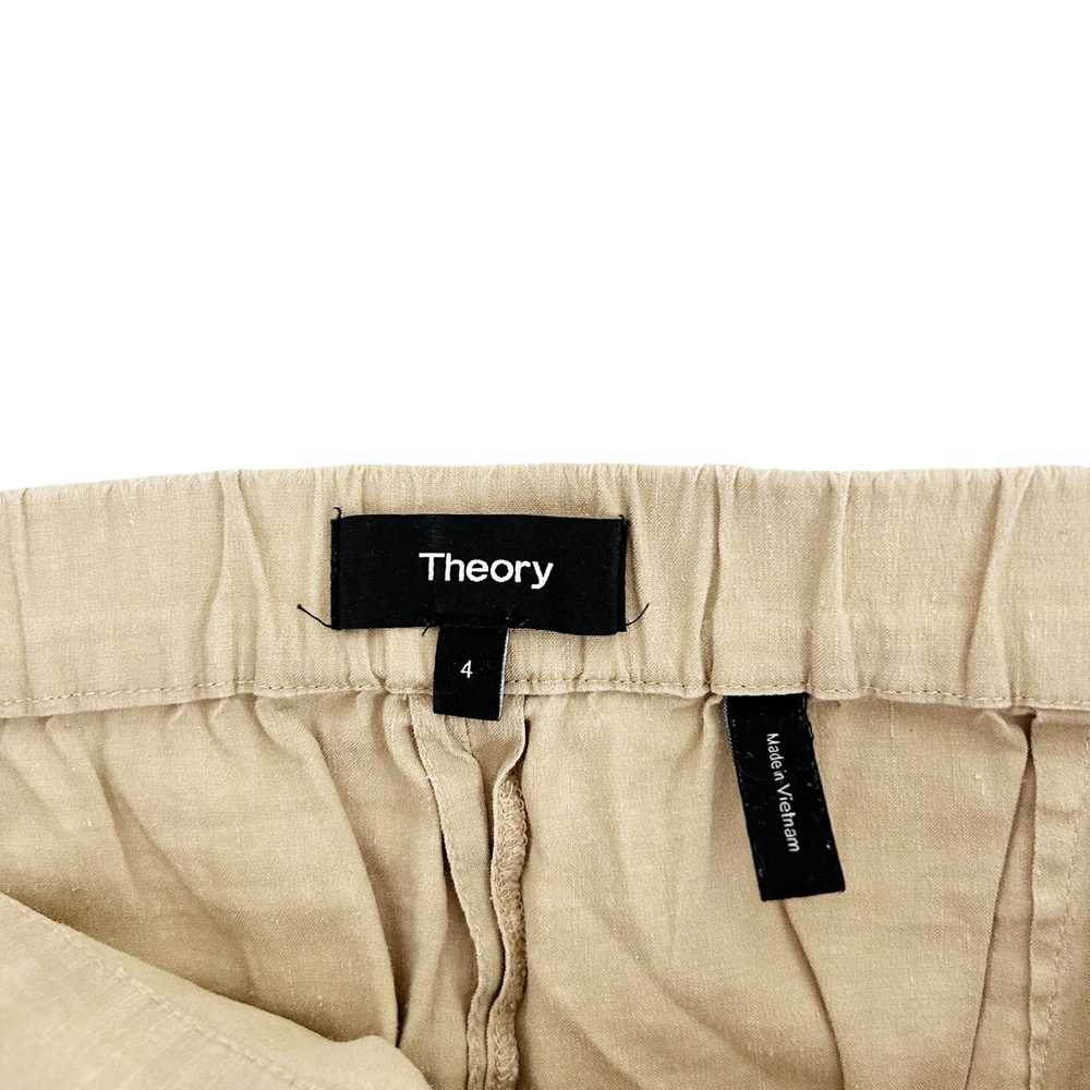 Theory Theory Tan Linen Blend Pull On Eco Crunch … - image 2