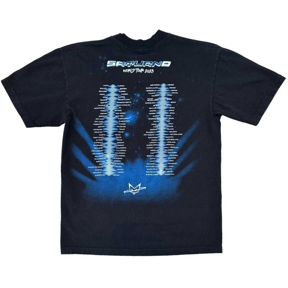 Rauw Alejandro 2023 Saturno World Tour T Shirt Si… - image 2