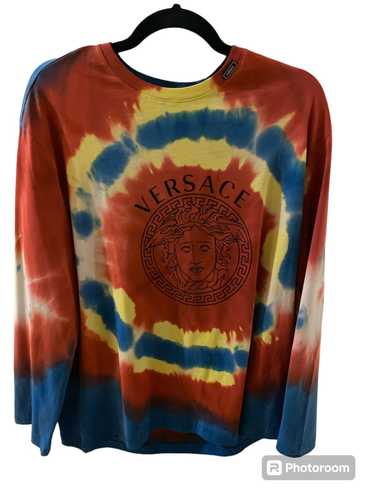 Versace Long Sleeve Versace Tye Dye T-shirt - image 1