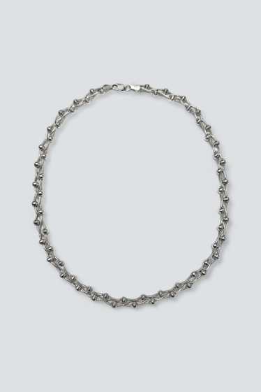 Sterling Silver Woven Bead Chain