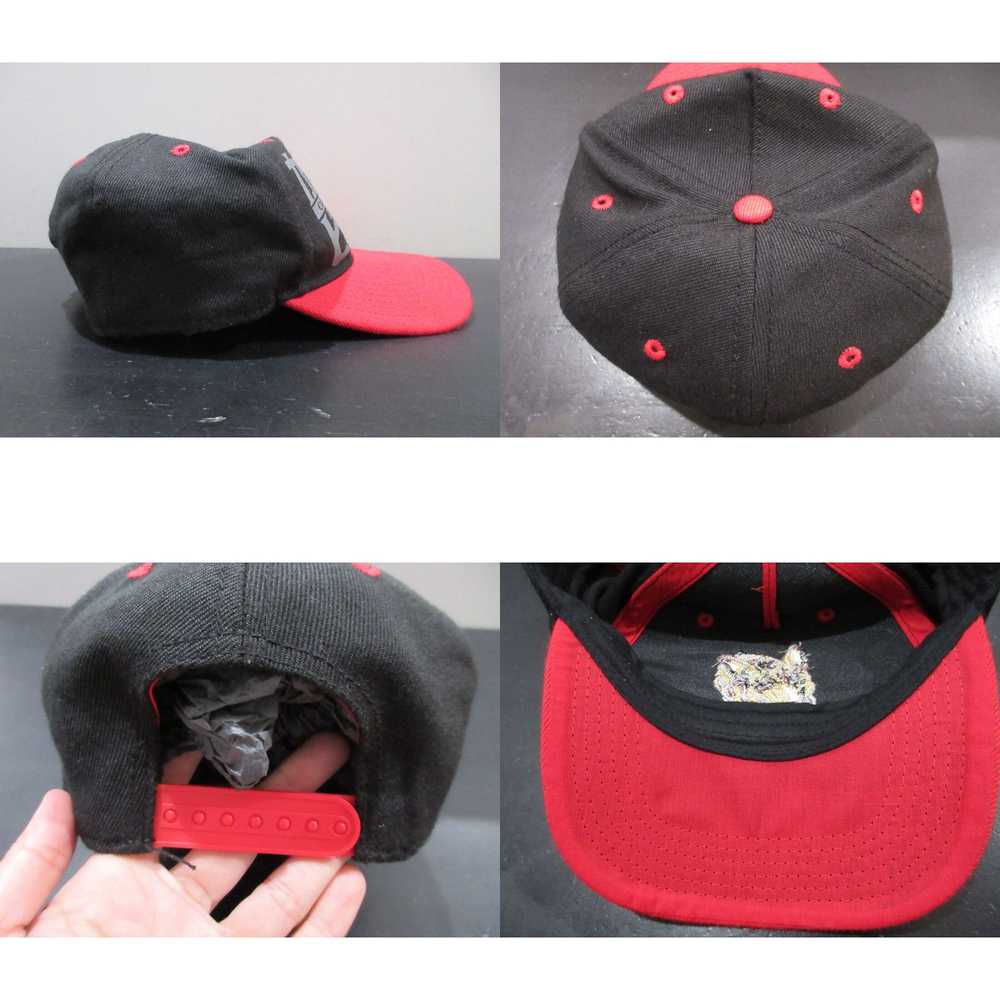 Vintage Cowboy Bebop Hat Cap Snap Back Black Red … - image 4