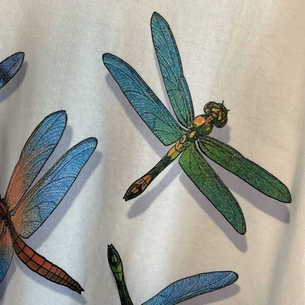 Vtg Anvil Dragon Fly Art Wild Cotton Screen Print… - image 10