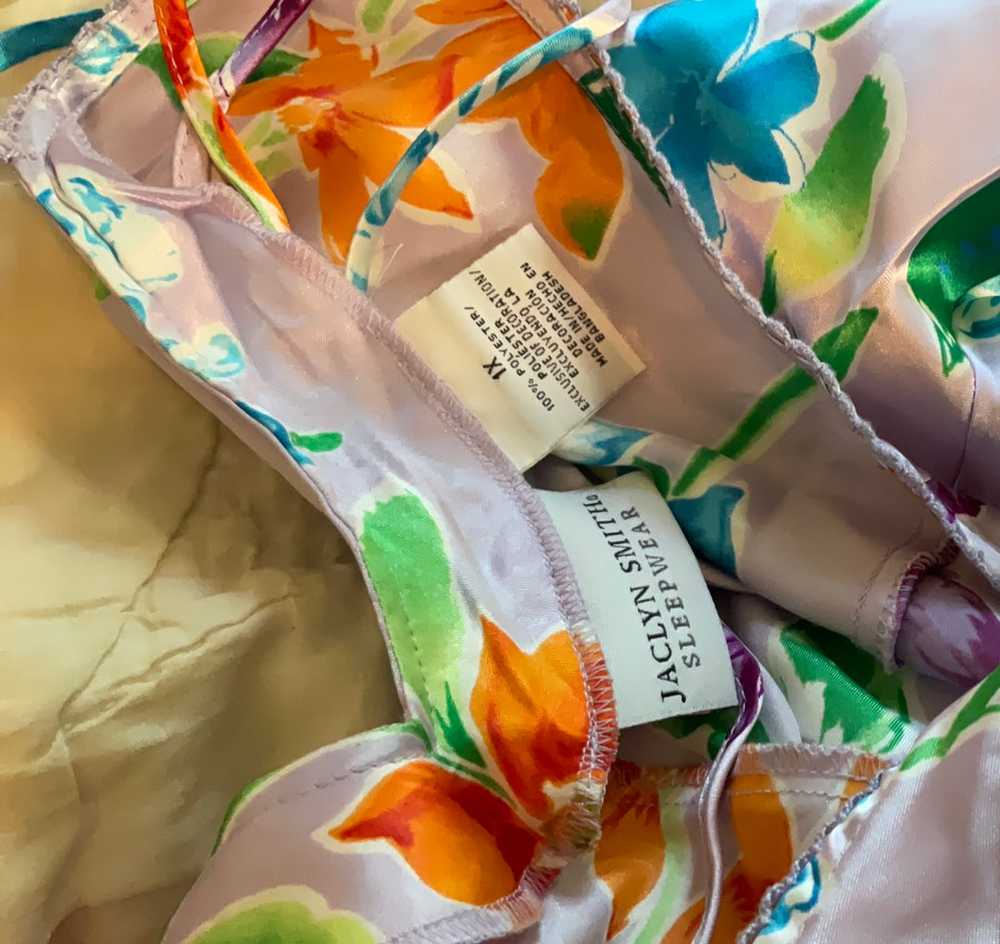 Jaclyn Smith Sleepwear Plus Size Lavender Floral … - image 2