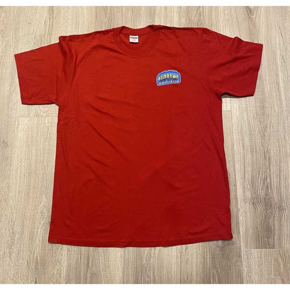 Supreme Chrome Tee T-Shirt Logo Red Fall Winter 2… - image 2