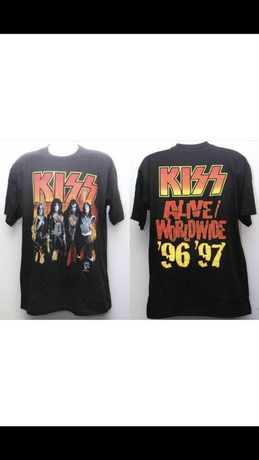 Band Tees Rare 1996 Vintage "KISS- ALIVE/WORLDWID… - image 1