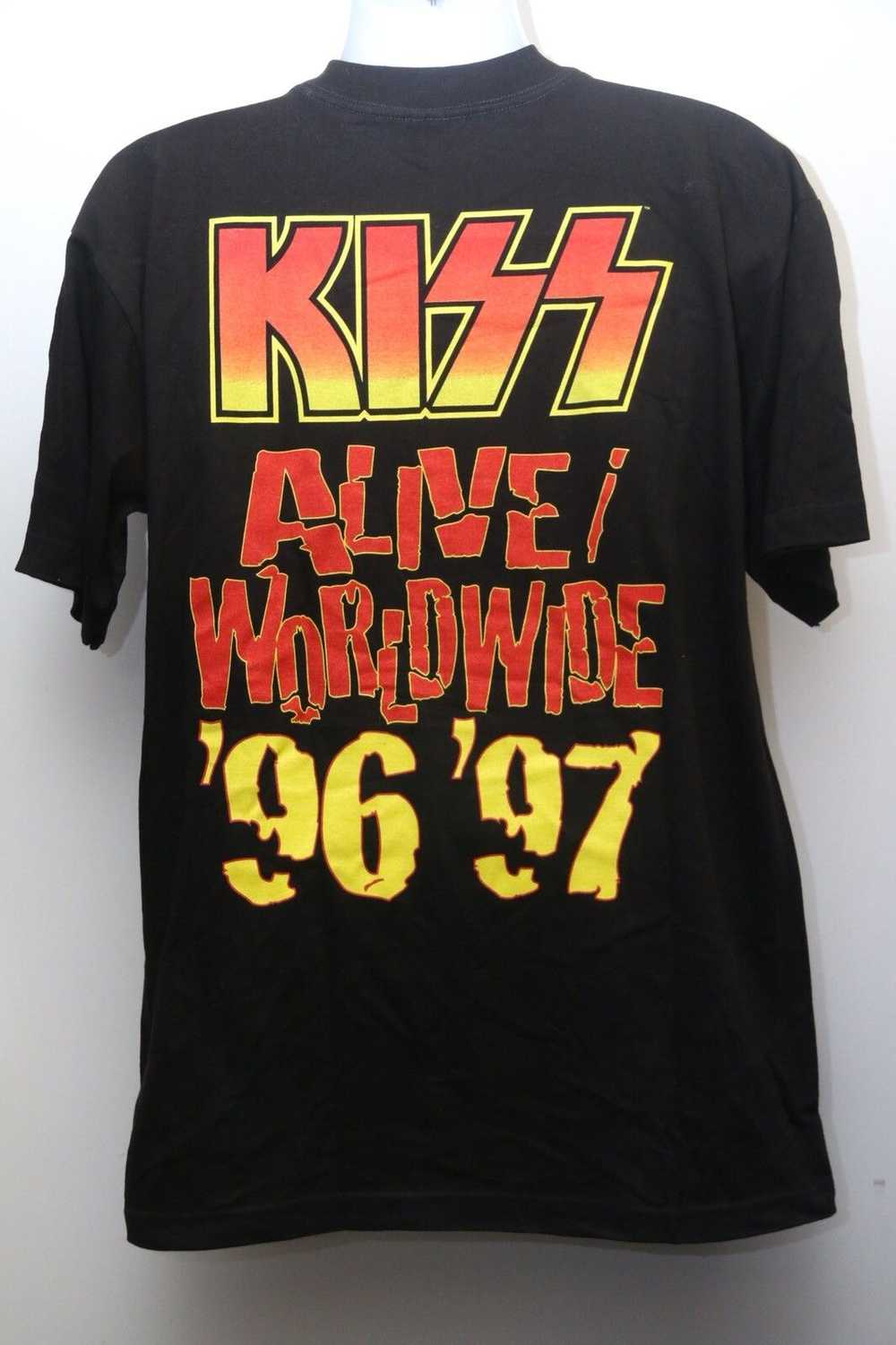 Band Tees Rare 1996 Vintage "KISS- ALIVE/WORLDWID… - image 4