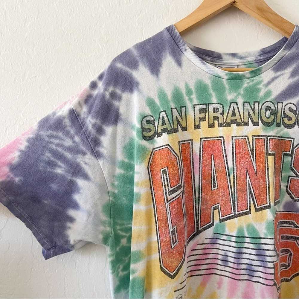 SF Giants Tie Dye T-Shirt Vintage - image 2