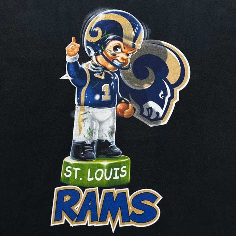 Y2K Saint Louis Rams Liquid Blue T-Shirt - image 3