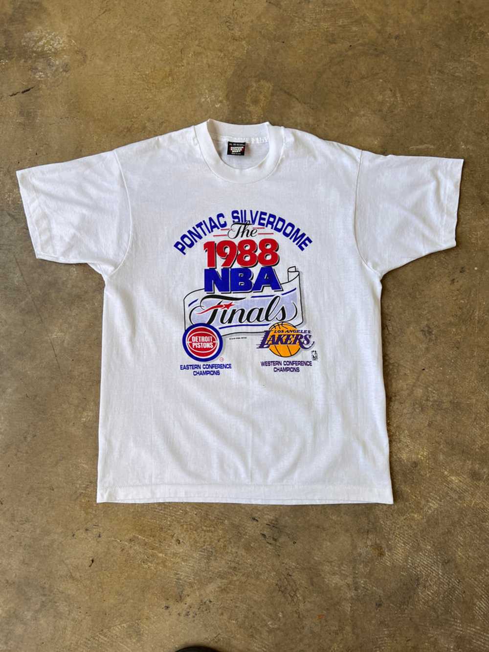 1988 NBA Finals Silverdome T-Shirt - image 1