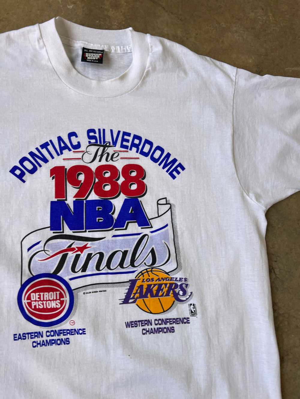 1988 NBA Finals Silverdome T-Shirt - image 2