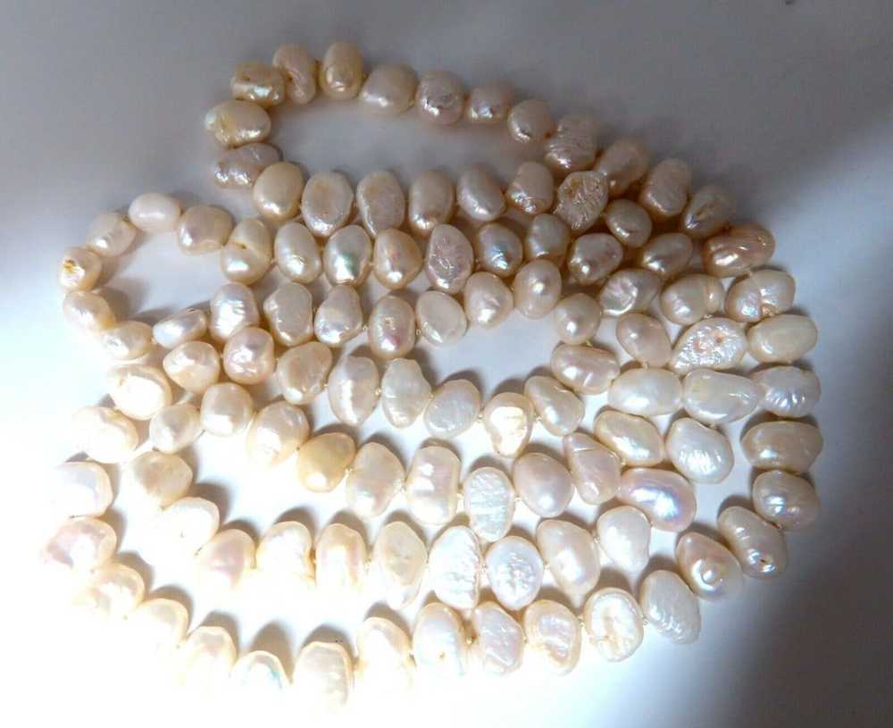 12mm Natural Freshwater Endless Necklace 36inch - image 2