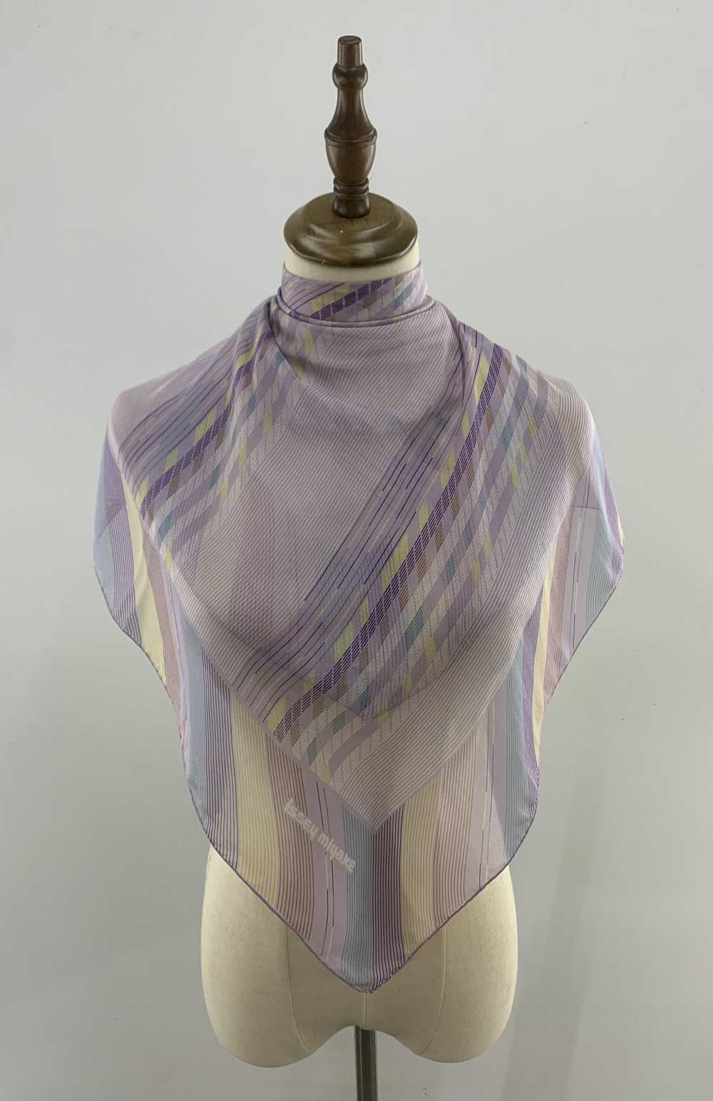 Issey Miyake × Vintage Issey Miyake Scarf Silk Sc… - image 1